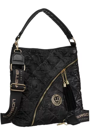 Peterson Kobieta Torby shopper - Shopperka pikowana [dh] ptn 22133 czarna print