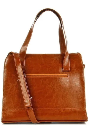 Dan-a Torebka skórzana damska kuferek T244 camel