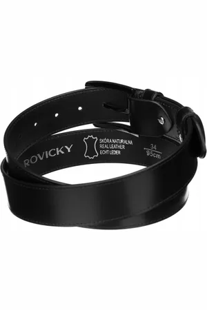 ROVICKY Pasek skórzany RPM-24 czarny