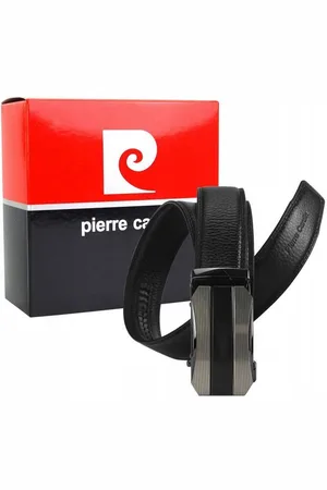 Pierre Cardin Pasek skórzany [D] 549 NERO czarny