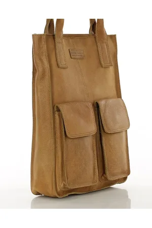Marco mazzini Shopperka skórzana vs70b camelowa