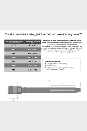 Betlewski Skórzany pasek męski 110