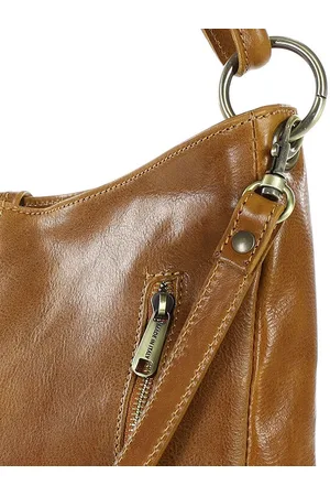 MAZZINI Shopperka skórzana MARCO 416a camelowa