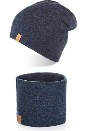 Brødrene Zestaw męski czapka komin 103118