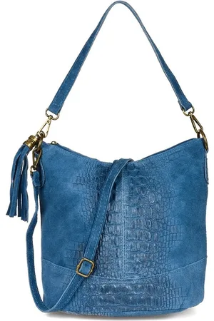 Beltimore Shopperka skórzana W13 jeansowa