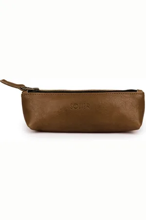 Solier Piórnik skórzany etui na pióro długopis Solier SA51 vintage brown genuine