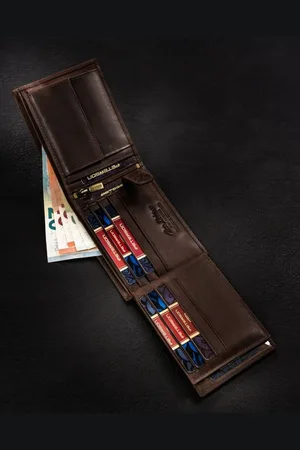 Peterson Portfel tłoczony PTN N992-BE-MOUN c. brązowy