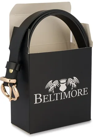 Beltimore Pasek skórzany r.105-120 cm O23 czarny