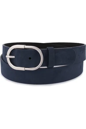 Beltimore Pasek skórzany r.90-105 cm D98 granatowy