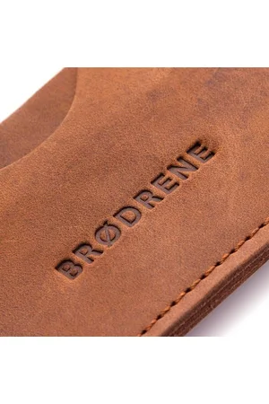Brødrene Etui na Karty i Wizytówki E01 Jasny Brąz