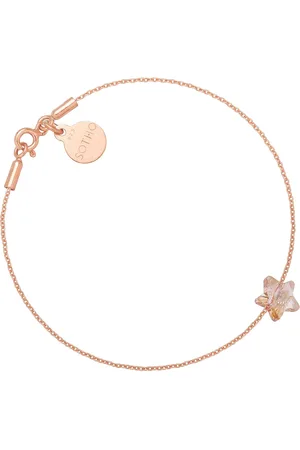 SOTHO Bransoletka z różowego złota ze złotą kryształową gwiazdką SWAROVSKI® CRYSTAL