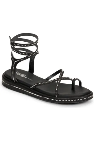 Fru.it Sandały 7430-100-NERO-NIKEL