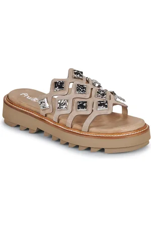 Fru.it Klapki 9170-100-HELGA-TAUPE-WATER-TAUPE