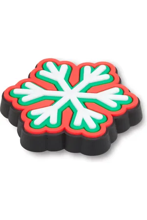 Crocs Przypinka Jibbitz Green and Red Snowflake