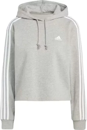 adidas Bluza damska Essentials 3-Stripes French Terry Crop Hoodie