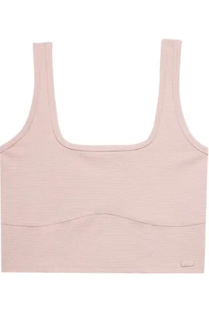 4F Bezrękawnik, crop top damski WSS24TSLEF072