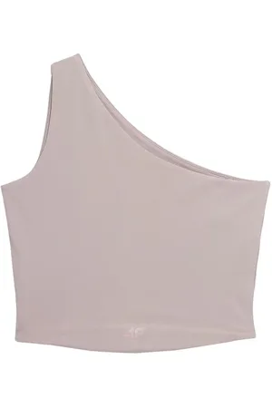 4F Bezrękawnik, crop-top damski SS23TTSHF335