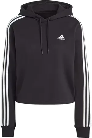 adidas Bluza damska Essentials 3-Stripes French Terry Crop Hoodie