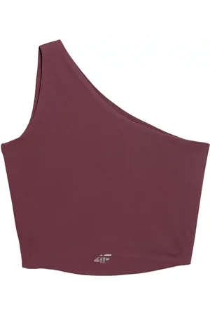 4F Bezrękawnik, crop-top damski SS23TTSHF335