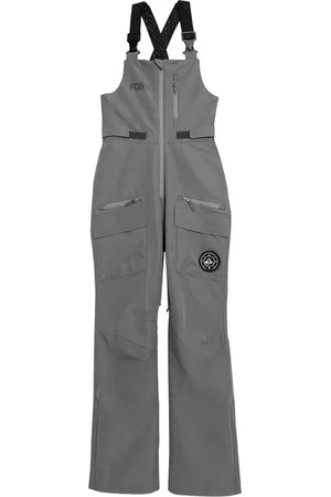 4F Spodnie snowboardowe damskie na szelkach AW23TFTRF392