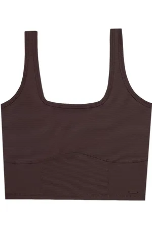 4F Bezrękawnik, crop top damski WSS24TSLEF072