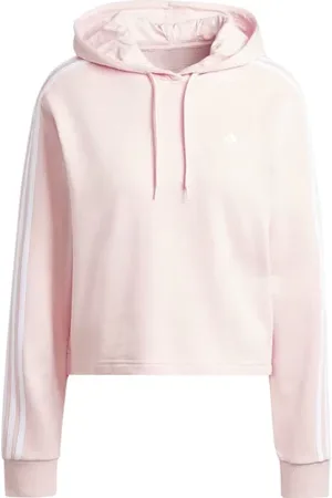 adidas Bluza damska Essentials 3-Stripes French Terry Crop Hoodie