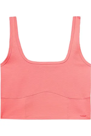 4F Bezrękawnik, crop top damski WSS24TSLEF072