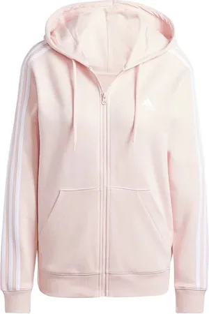 adidas Bluza damska Essentials 3-Stripes French Terry Regular Full-Zip Hoodie