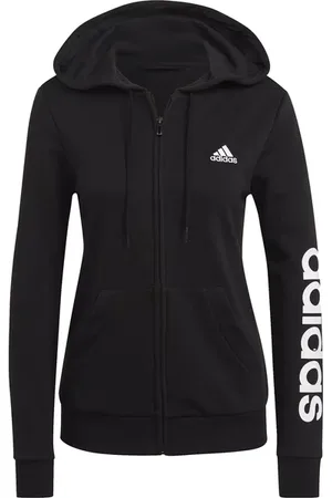 adidas Bluza damska Essentials Logo Full-Zip Hoodie