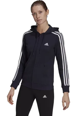 adidas Bluza damska Essentials French Terry 3-Stripes Full Zip Hoodie
