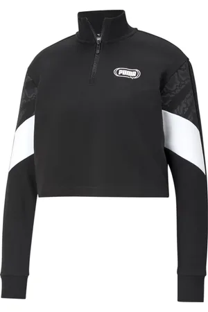 PUMA Bluza damska Rebel Half-Zip Crew Neck Sweater