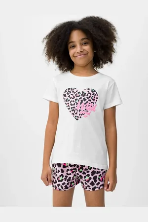 4F T-shirt dziewczęcy koszulka bawełniana F1143 biała