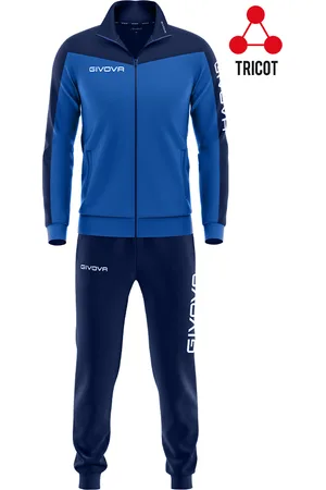 Givova Komplet dresowy męski spodnie i bluza TR036 /niebieski