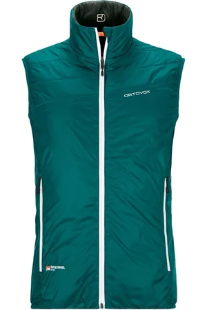ORTOVOX Kamizelka męska Swisswool PIZ CARTAS VEST turkusowa