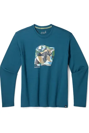 Smartwool Koszulka unisex Bear Country Graphic Long Sleeve Tee -Twilight Blue