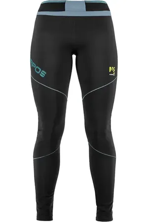 Karpos Legginsy zimowe damskie Lavaredo Plus Winter Tight czarno-niebieskie