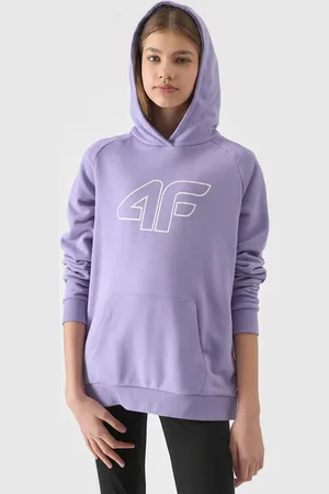 4F Bluza dziecięca z kapturem F0921 fioletowa