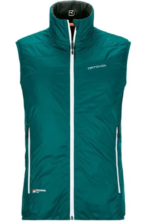 ORTOVOX Kamizelka męska Swisswool PIZ CARTAS VEST turkusowa