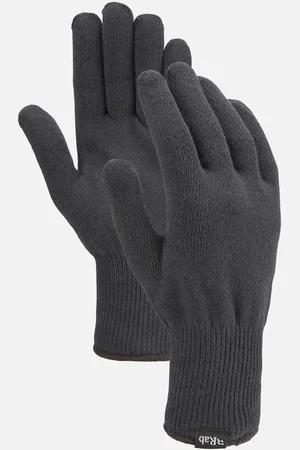 Rab Rękawiczki unisex Stretch Knit Glove Black