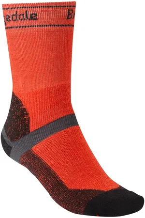 Bridgedale Zimowe skarpetki męskie MTB Winter Weight T2 Merino Sport Boot pomarańczowo-czarne