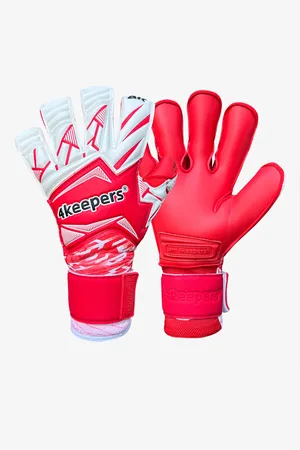 4KEEPERS Rękawice bramkarskie na treningi V4.25 RF2G czerwone