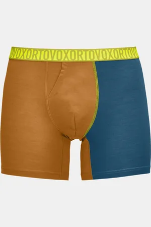 ORTOVOX Bokserki męskie 150 Essential Boxer Briefs pomarańczowe