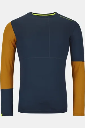 ORTOVOX Koszulka męska 185 Rock&#039;N&#039;Wool Long Sleeve granatowa