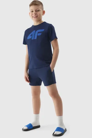 4F Spodenki krótkie chłopięce M272 niebieskie