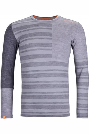 ORTOVOX Koszulka męska 185 Rock&#039;N&#039;Wool Long Sleeve grey blend r. L
