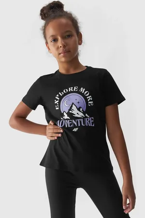 4F JUNIOR T-shirt dziewczęcy bawełniany F1548