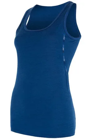Sensor Koszulka damska MERINO AIR Sleeveless niebieska
