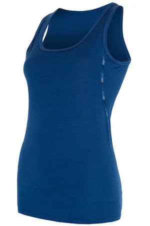 Sensor Koszulka damska MERINO AIR Sleeveless niebieska
