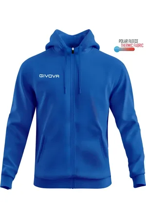 Givova Bluza sportowa męska z kapturem MA024 niebieska