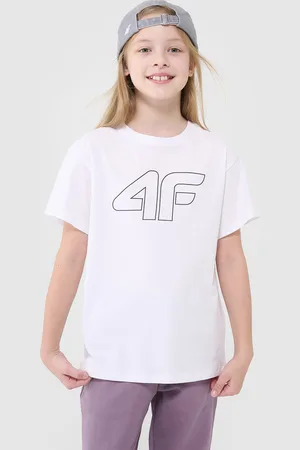 4F T-shirt dziecięcy koszulka dla dziewczynki oversize JWMM00TTSHF2333